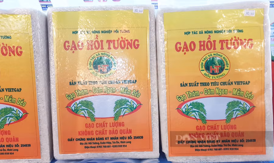 Gạo Hồi Tường của huyện Trà Ôn, tỉnh Vĩnh Long. (Ảnh: Huỳnh Xây) Gạo Hồi Tường của huyện Trà Ôn, tỉnh Vĩnh Long. (Ảnh: Huỳnh Xây)