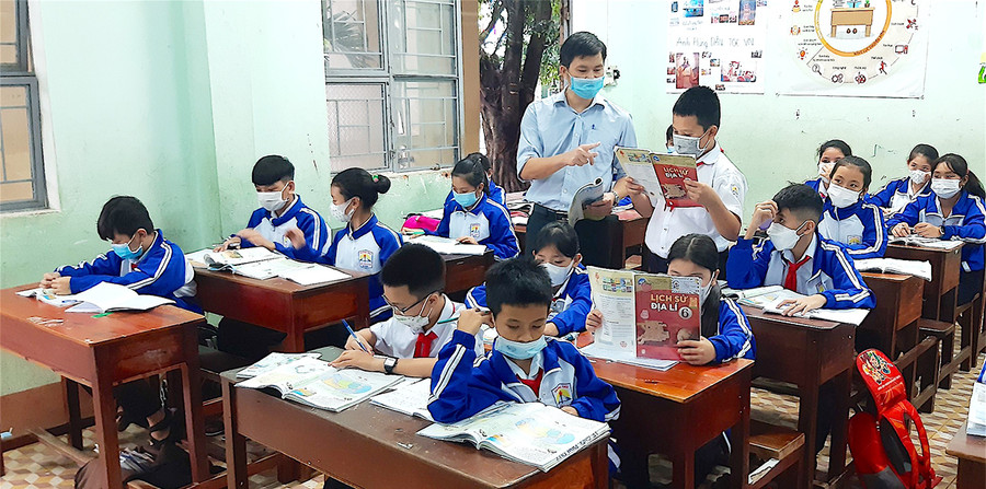  Chương trình giáo dục phổ thông 2018 đối với các lớp 1, 2 và 6 được chú trọng thực hiện. Ảnh: Mộc Trà