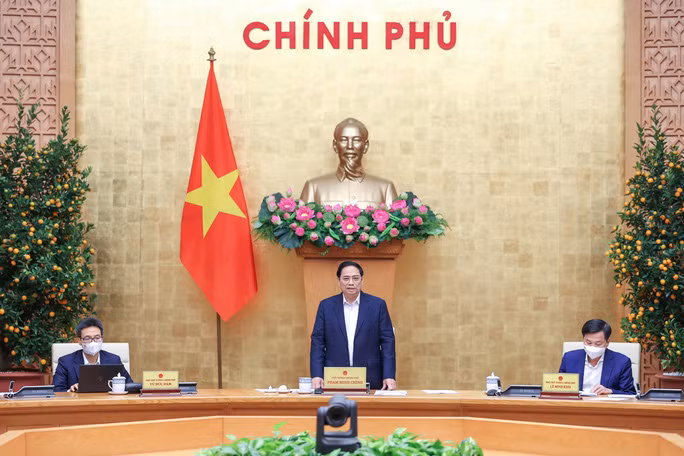  Thủ tướng Phạm Minh Chính chủ trì phiên họp Chính phủ thường kỳ tháng 1-2022