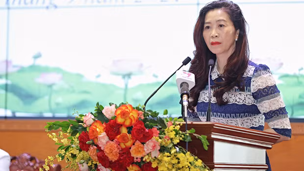 Bà Lê Thị Thu Hiền, Cục trưởng Cục Di sản văn hóa. (Ảnh: PV/Vietnam+)