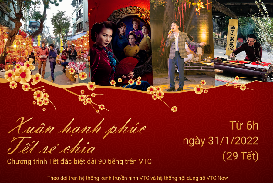 “Xuân hạnh phúc, Tết sẻ chia” có độ dài kỷ lục lên đến 90 giờ. Ảnh: VTC