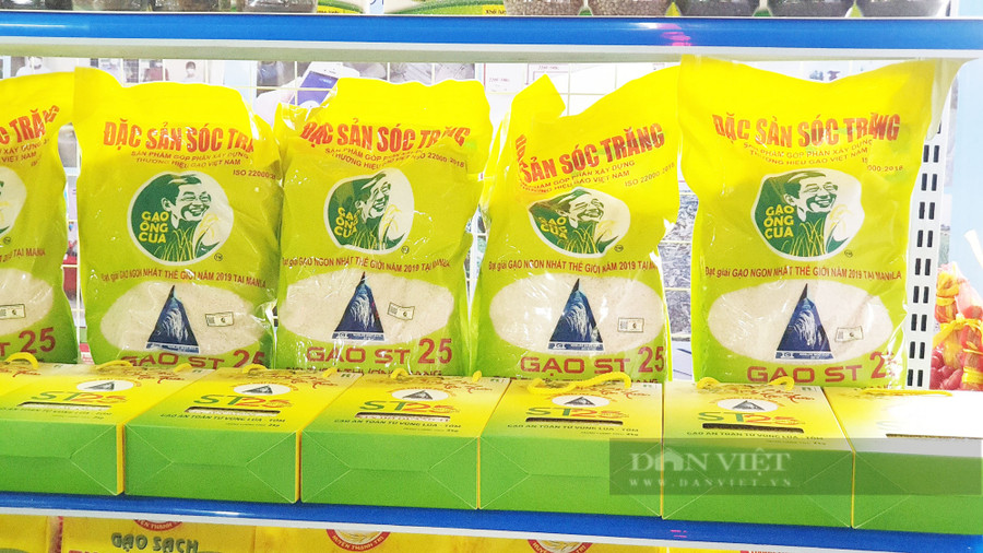 Gạo ST 25 ở Sóc Trăng. (Ảnh: Huỳnh Xây)