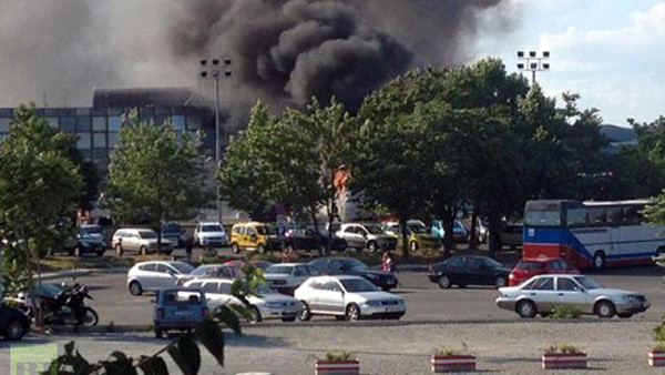 Hiện trường vụ đánh bom.