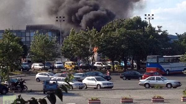 Hiện trường vụ đánh bom.