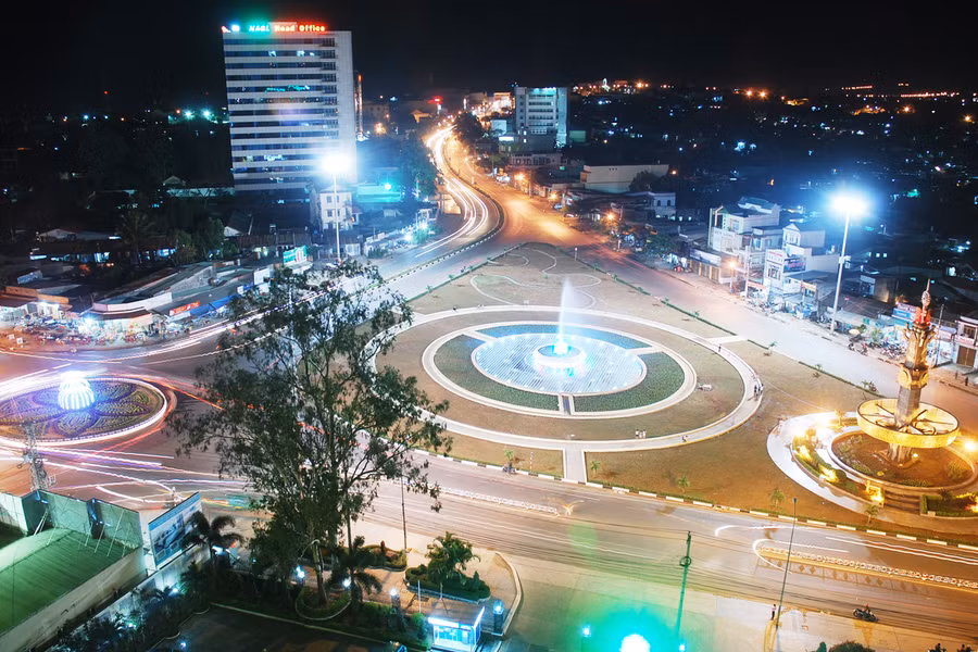 Ngã ba Phù Đổng hôm nay.