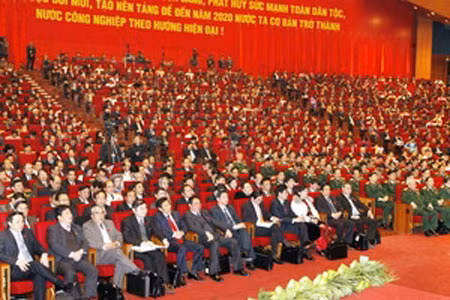 Các đại biêu dự đại hội. 