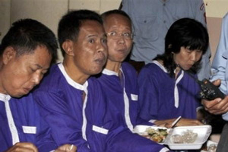 Các công dân Thái Lan tại Phnom Penh. 