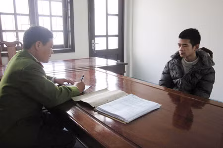 Lê Mạnh Hùng tại Cơ quan điều tra