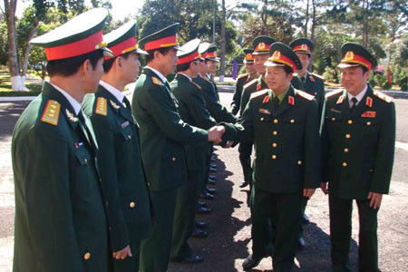 Tổng Tham mưu trưởng QĐND Việt Nam thăm, chúc Tết Binh đoàn Tây Nguyên ảnh 1 Ảnh: Quang Hồi