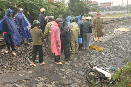 Thừa Thiên- Huế: Tai nạn tàu hỏa gây chết người ảnh 1 Hiện trường vụ tai nạn
