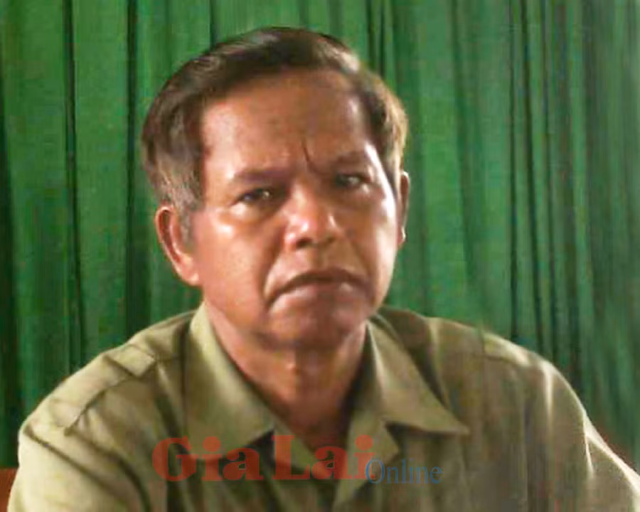 Ông Rơ Châm Bơng. Ảnh: Trần Tiến Hoạt