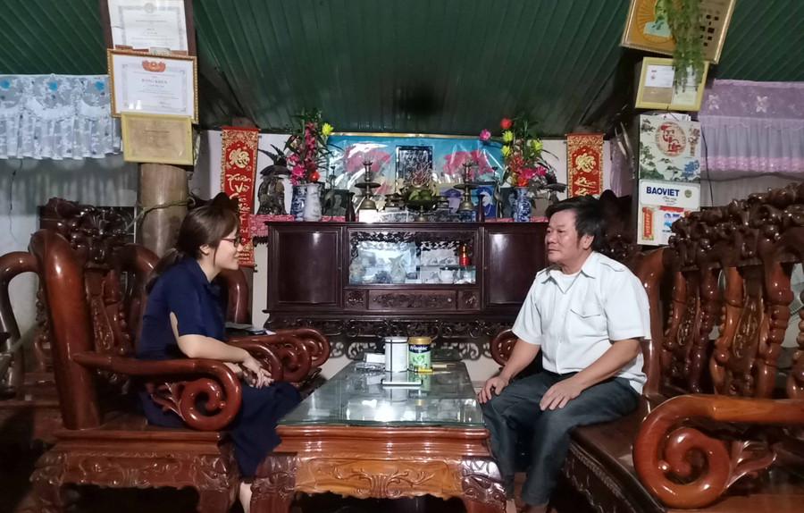 Ông Lê Văn Sơn-Người lính đặc công quả cảm năm ấy. Ảnh: Như Loan Ông Lê Văn Sơn-Người lính đặc công quả cảm năm ấy. Ảnh: Như Loan