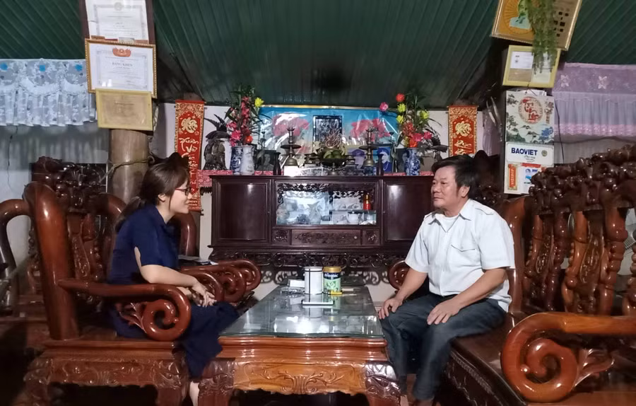 Ông Lê Văn Sơn-Người lính đặc công quả cảm năm ấy. Ảnh: Như Loan