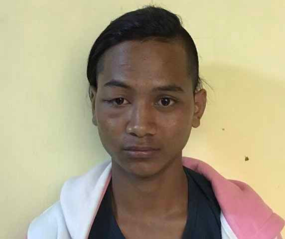 Đối tượng Nghĩa tại Cơ quan Công an. Ảnh: Văn Ngọc