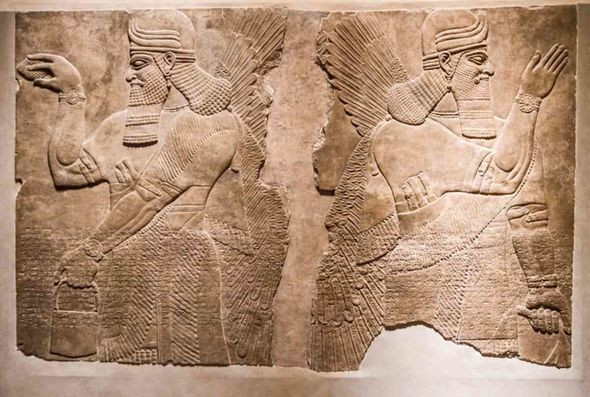 Một bản khắc của người Assyria Một bản khắc của người Assyria