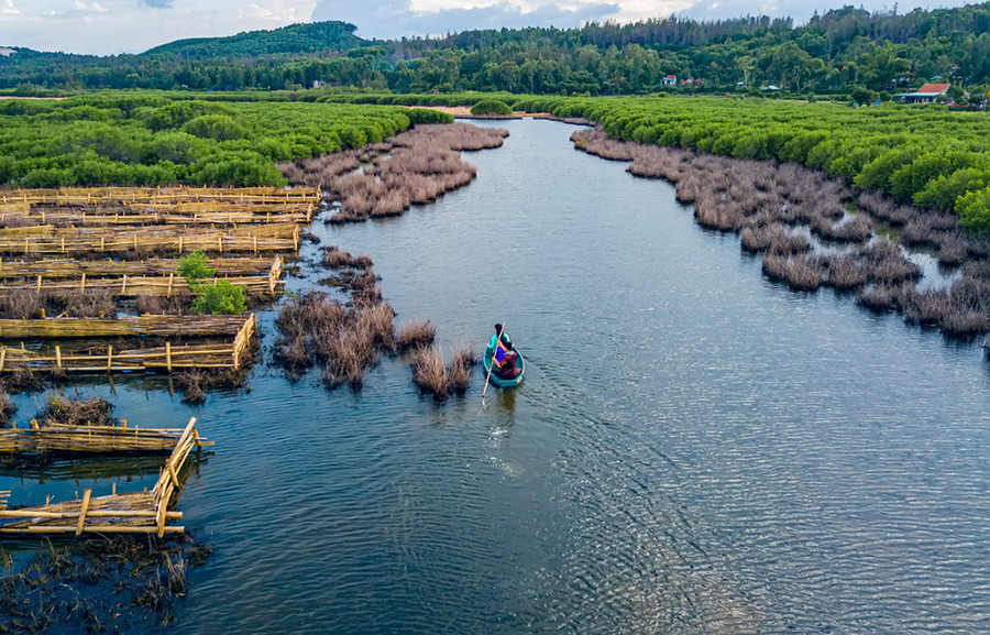  Tới đây, bạn có thể thuê thuyền đi tham quan một vòng