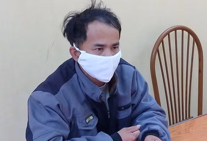  Hải tại cơ quan điều tra. Ảnh: Công an cung cấp.