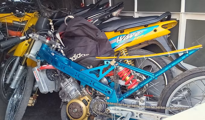 Xe độ chế bị Công an Bà Rịa - Vũng Tàu thu giữ rạng sáng 30/4. Ảnh: Hắc Minh