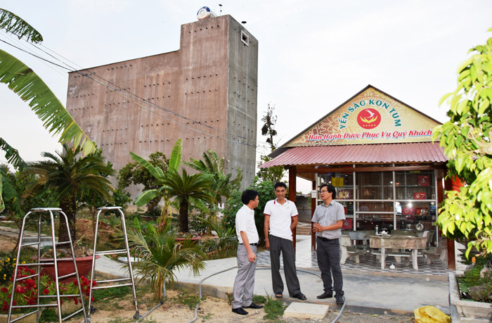 Khu nhà nuôi yến được đầu tư bài bản, với quy trình kỹ thuật khắt khe. Ảnh: TH 