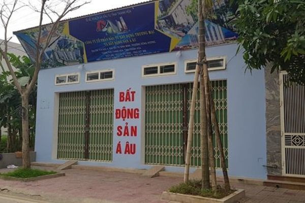  Văn phòng công ty bất động sản Á Âu, nơi xảy ra sự việc.