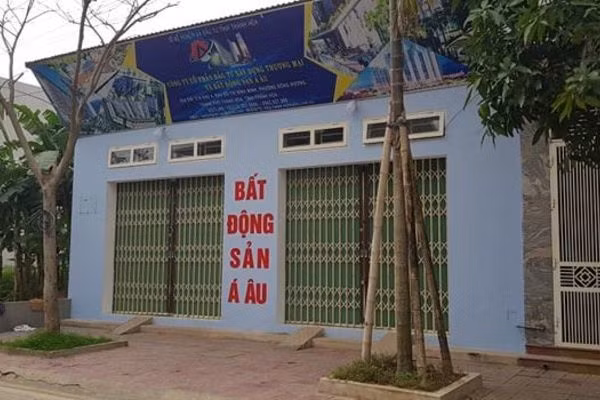  Văn phòng công ty bất động sản Á Âu, nơi xảy ra sự việc.