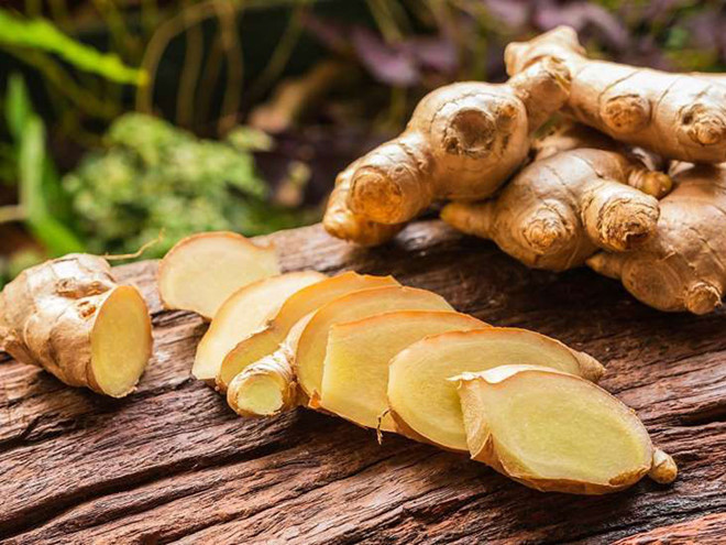 Gừng là một phương cách để giảm ho và đau họng. ẢNH MINH HỌA: SHUTTERSTOCK