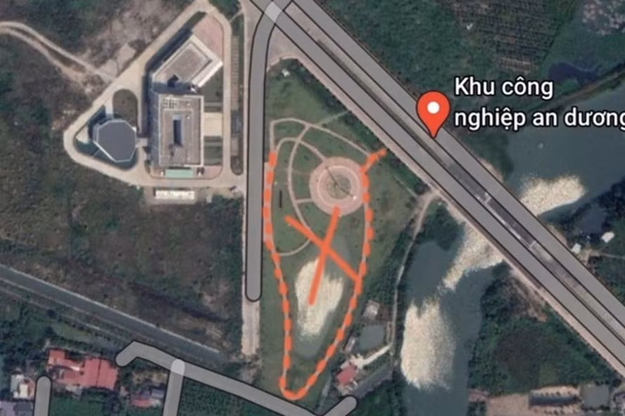 Lối đi được xây giống mô hình 