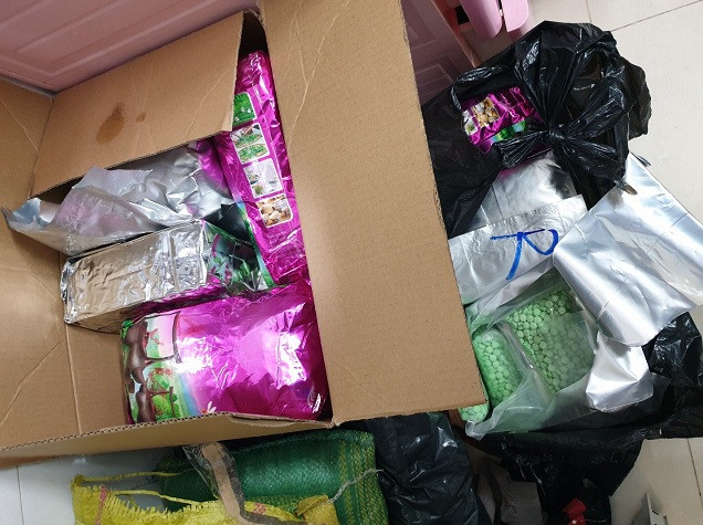 Số lượng ma túy bị thu giữ. Số lượng ma túy bị thu giữ.