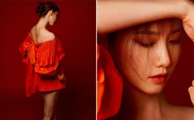 Đây có lẽ là lần đầu tiên Yoona xuất hiện trên tạp chí với trang phục gợi cảm. Ảnh: L’OFFICIEL