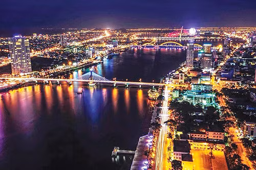 Toàn cảnh Đà Nẵng về đêm. (ảnh B.Đ.N)