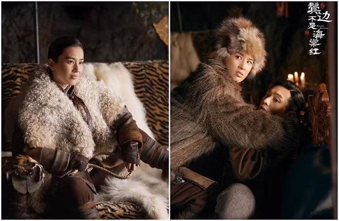 Huỳnh Thánh Y gây ấn tượng với vai nữ thổ phỉ trong Bên tóc mai không phải hải đường hồng. ẢNH: WEIBO PHIM