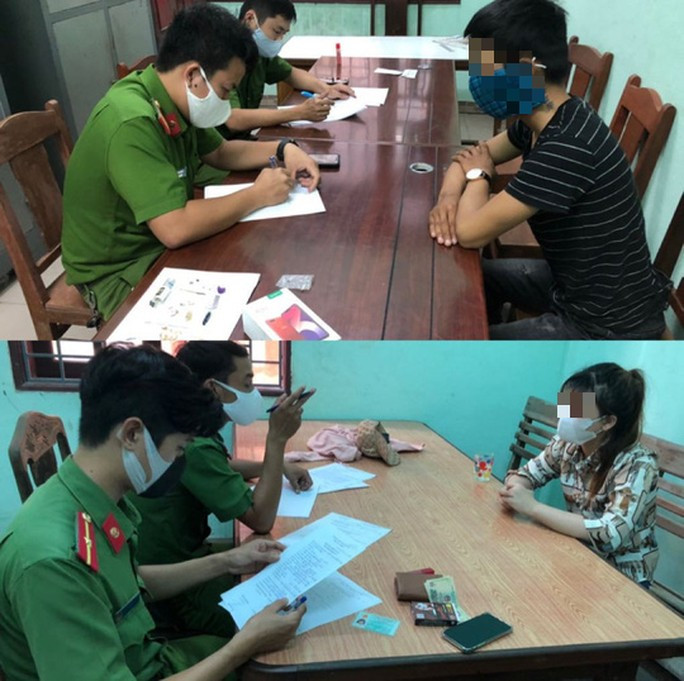 Công an làm việc với hai đối tượng dương tính với ma túy đá khi điều khiển xe máy trên đèo Hải Vân chiều 4-4 Công an làm việc với hai đối tượng dương tính với ma túy đá khi điều khiển xe máy trên đèo Hải Vân chiều 4-4