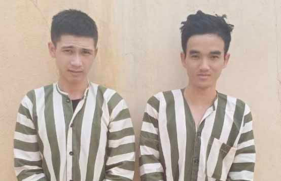 Đối tượng Huyền (trái) và Toàn hiện đang bị tạm giữ hình sự. Ảnh: Văn Ngọc 