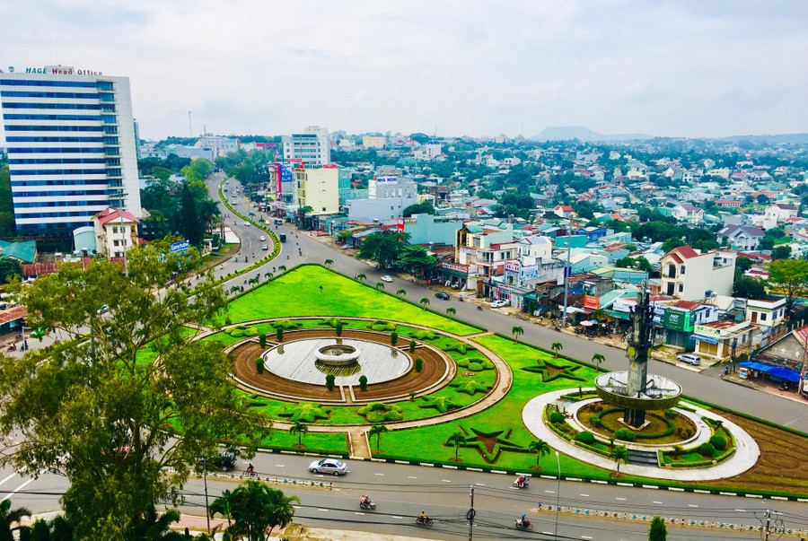 Một góc TP. Pleiku. Ảnh: Q.T