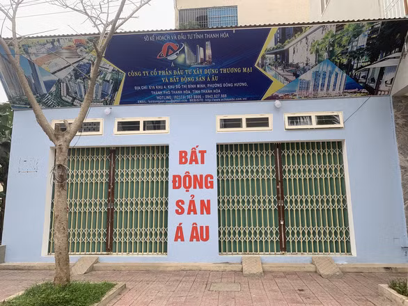 Trụ sở Công ty bất động sản Á Âu, TP Thanh Hóa - nơi xảy ra vụ việc - Ảnh tư liệu Tuổi Trẻ Online