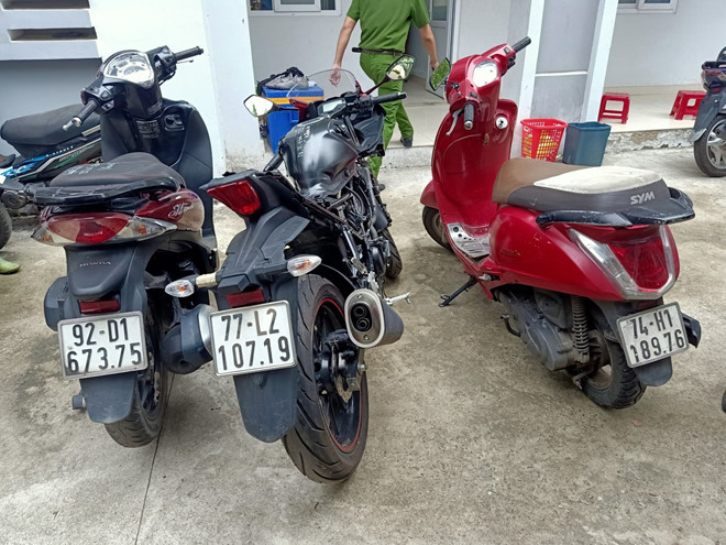 Một số xe máy thu hồi được - ẢNH: NGUYỄN TÚ Một số xe máy thu hồi được - ẢNH: NGUYỄN TÚ