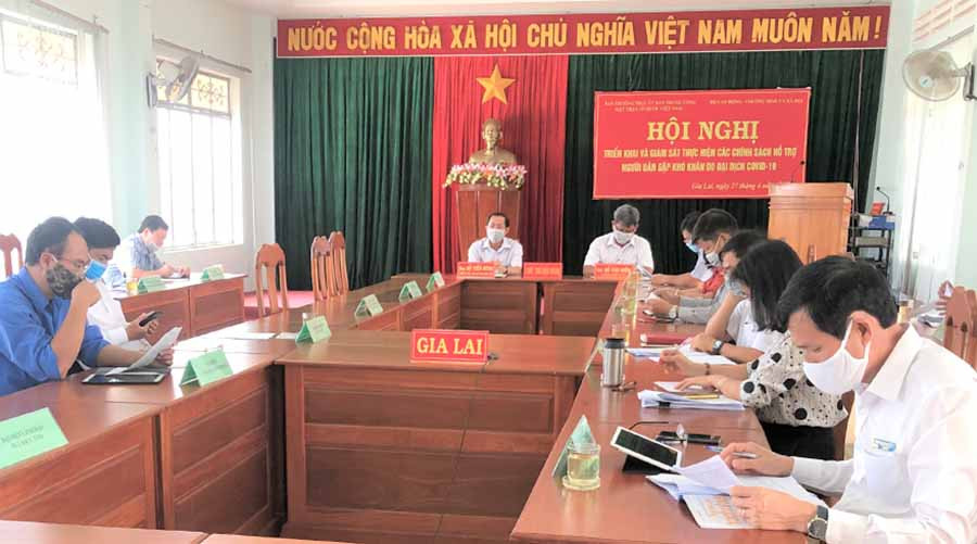 Quang cảnh Hội nghị trực tuyến tại điểm cầu Gia Lai. Ảnh: Đinh Yến Quang cảnh Hội nghị trực tuyến tại điểm cầu Gia Lai. Ảnh: Đinh Yến