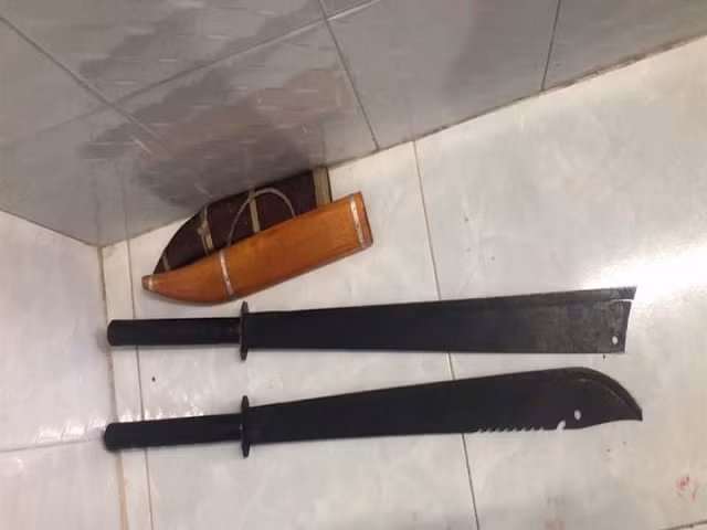 Số hung khí thu giữ được.