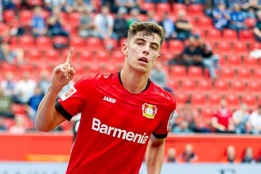 Havertz được nhiều CLB lớn của Anh theo đuổi