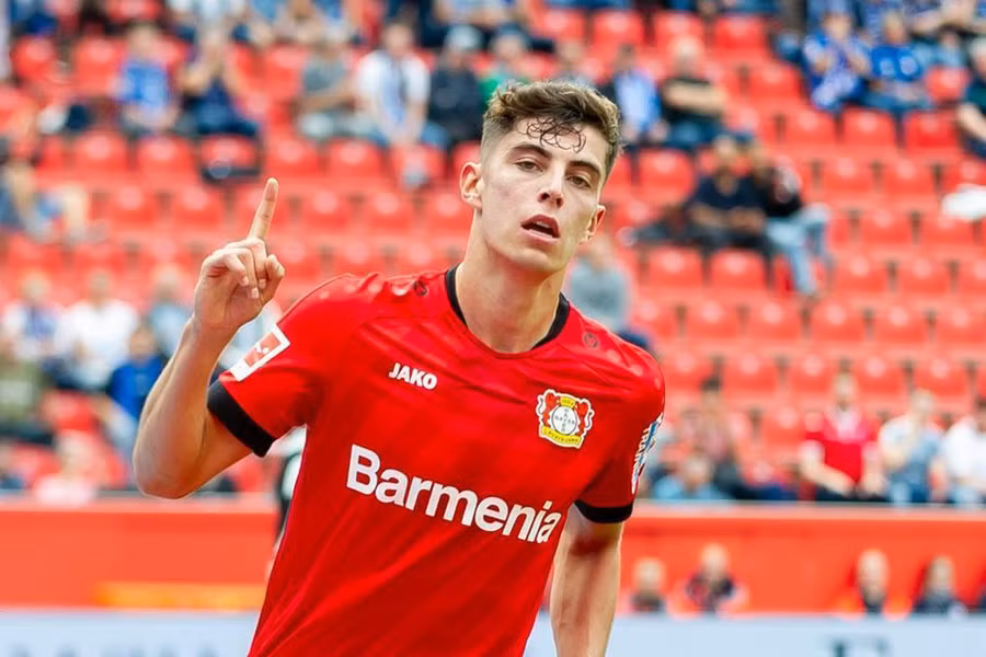 Havertz được nhiều CLB lớn của Anh theo đuổi