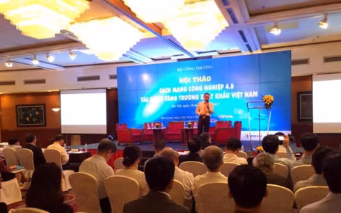 Chuyên gia trình bày tham luận tại Hội thảo.