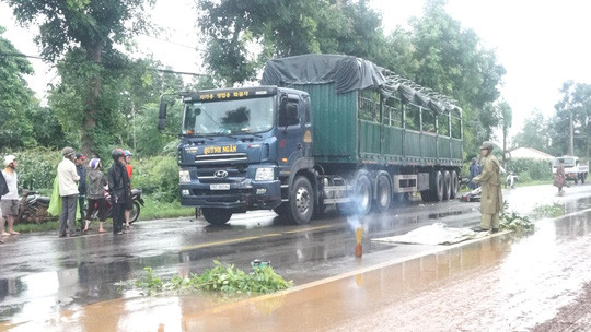  Hiện trường vụ tai nạn giao thông