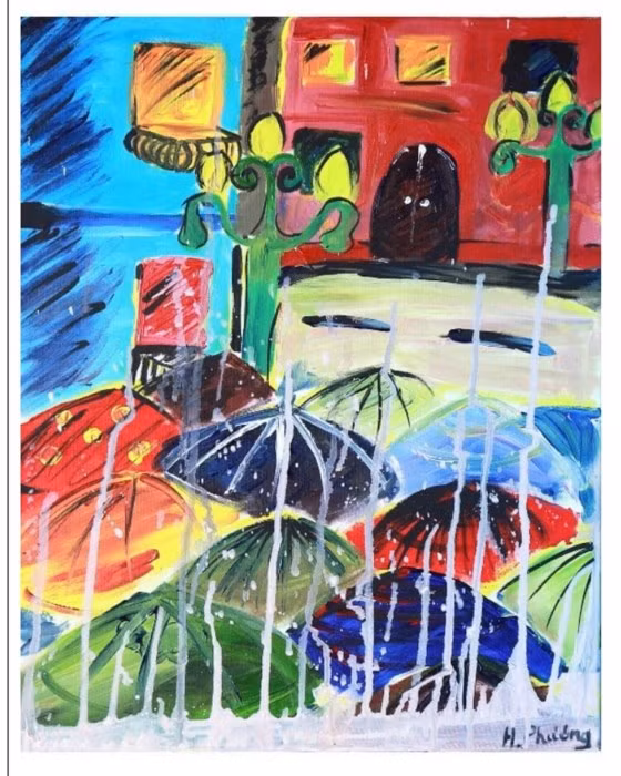 Mưa ngược- chất liệu Arlyric toan