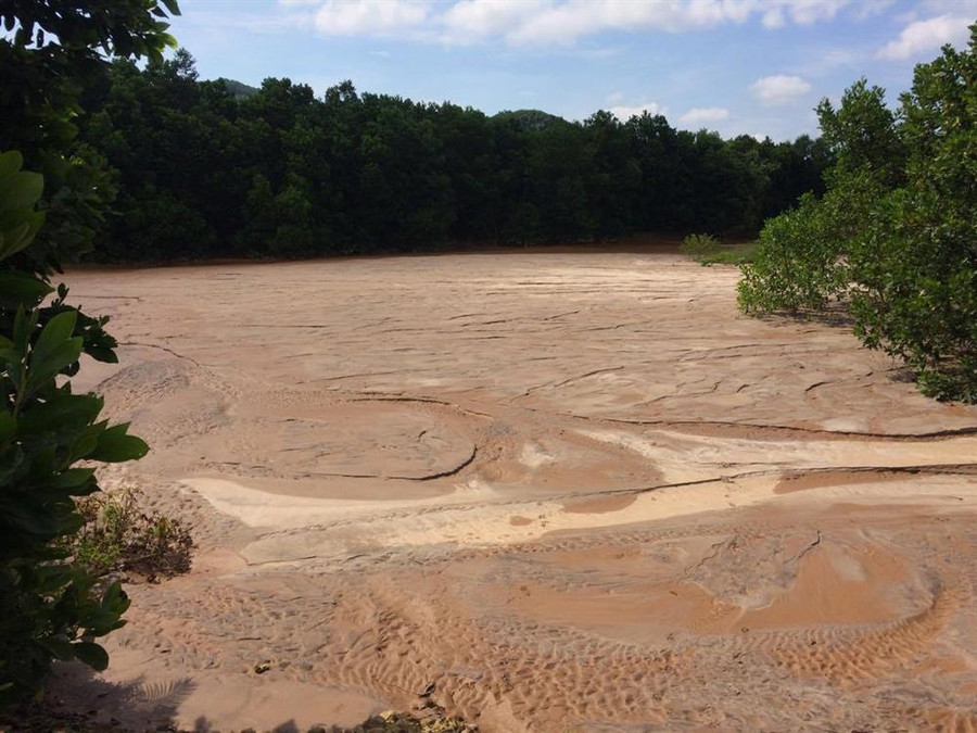 Môi trường nước, không khí tại Tam Lãnh, Bồng Miêu đang có nguy cơ bị ô nhiễm nghiêm trọng bởi rất nhiều hóa chất độc hại - dùng phân kim được sử dụng bừa bãi tại mỏ vàng Bồng Miêu.