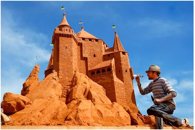 Phiên bản tượng cát của lâu đài 