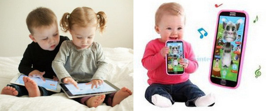 Trẻ con và màn hình cảm ứng