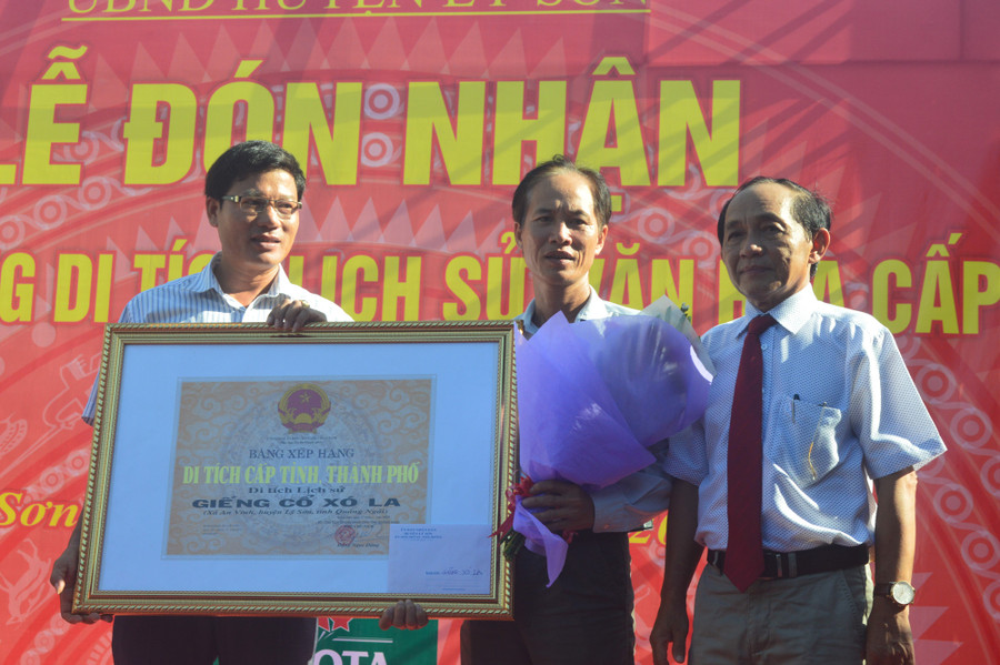 Giếng cổ Xó La được công nhận là di tích lịch sử cấp tỉnh Giếng cổ Xó La được công nhận là di tích lịch sử cấp tỉnh