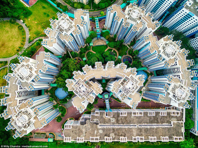  Tổ hợp cao ốc nhìn từ trên cao