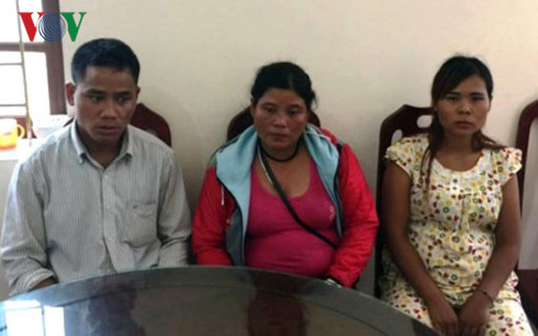 Ba đối tượng tại cơ quan điều tra.