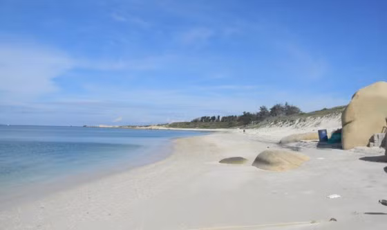 Do không có người dân sinh sống lâu dài, đảo Hòn Cau còn giữ được nét hoang sơ, thanh bình. Đảo có 7 bãi chính nằm xung quanh là bãi Trước, Tràng Dão, Ăn Cướp, bãi Tiên, bãi Nhất, Mũi Tàu và bãi Lúa. Ở những khu vực này đều có bãi tắm tuyệt đẹp với những dải cát trắng mịn, nước biển trong xanh có thể nhìn thấy tận đáy.